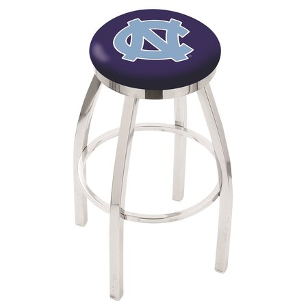 36 Chrome North Carolina Swivel Bar Stool,Accent Ring